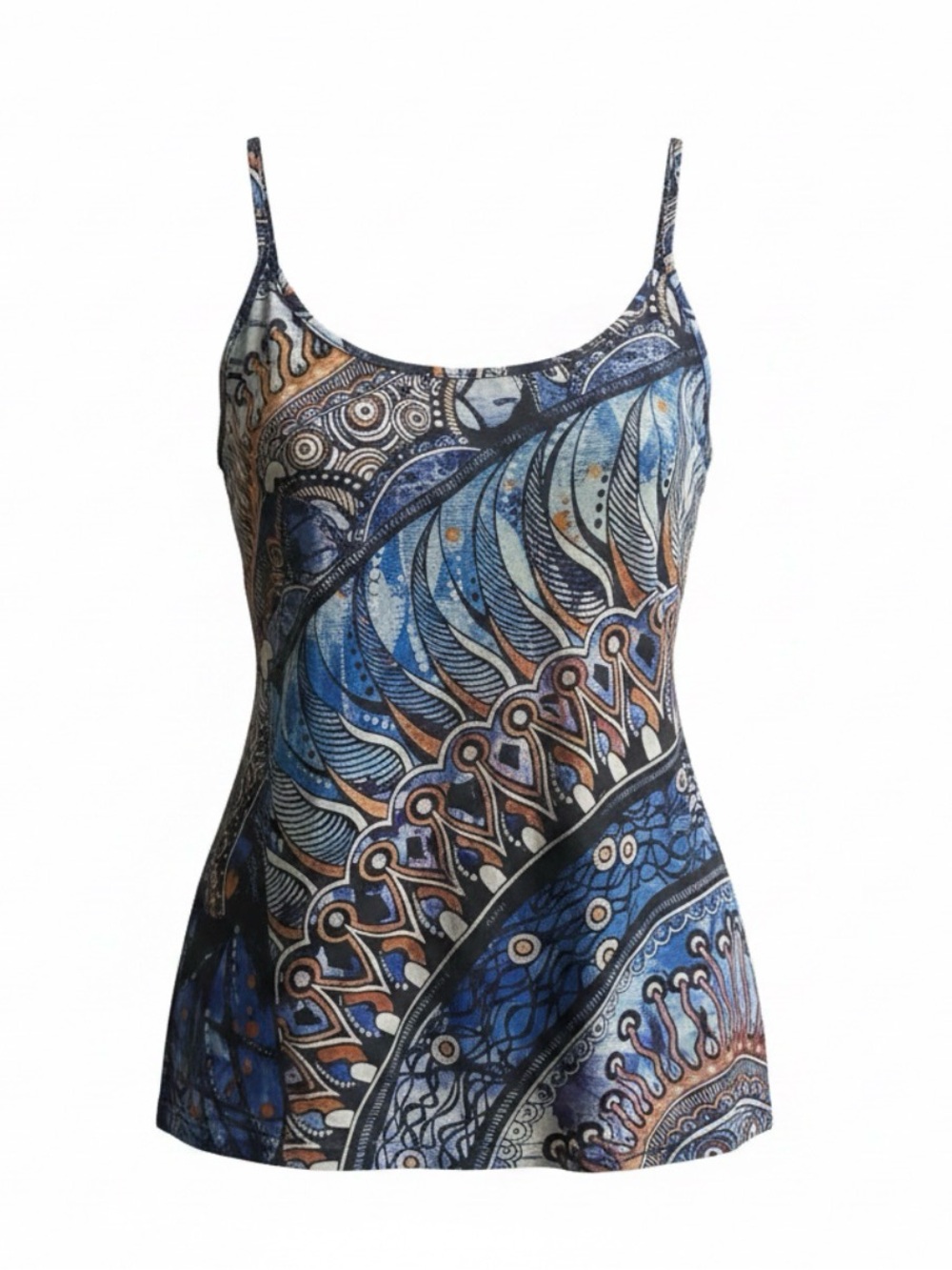 ChicMe Women’s Blue Patterned Top